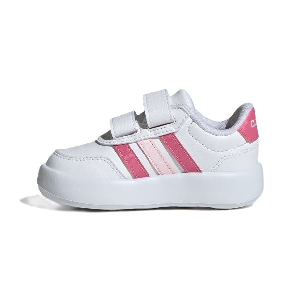Adidas Breaknet 3.0 Cf I Lifestyle Shoes For Girls, White/Pink