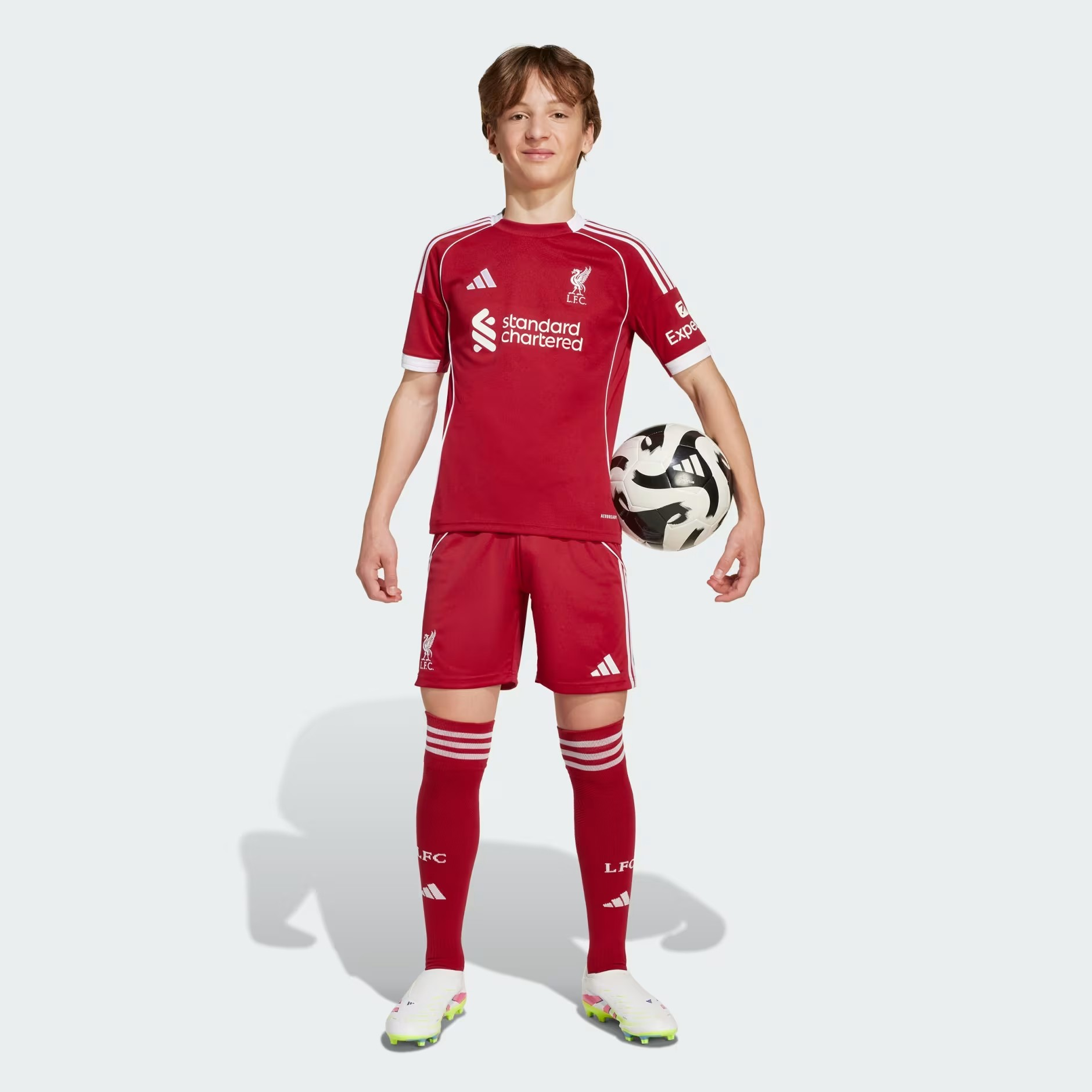 Adidas Liverpool Fc 25/26 Home Jersey For Kids