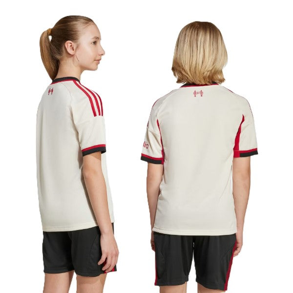 Adidas Lfc A Jsy Y Ss Football T-Shirt For Boys, White