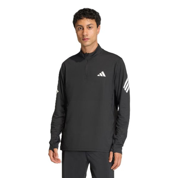 Adidas Adi365/// Zip M Running Sweatshirt For Men, Black