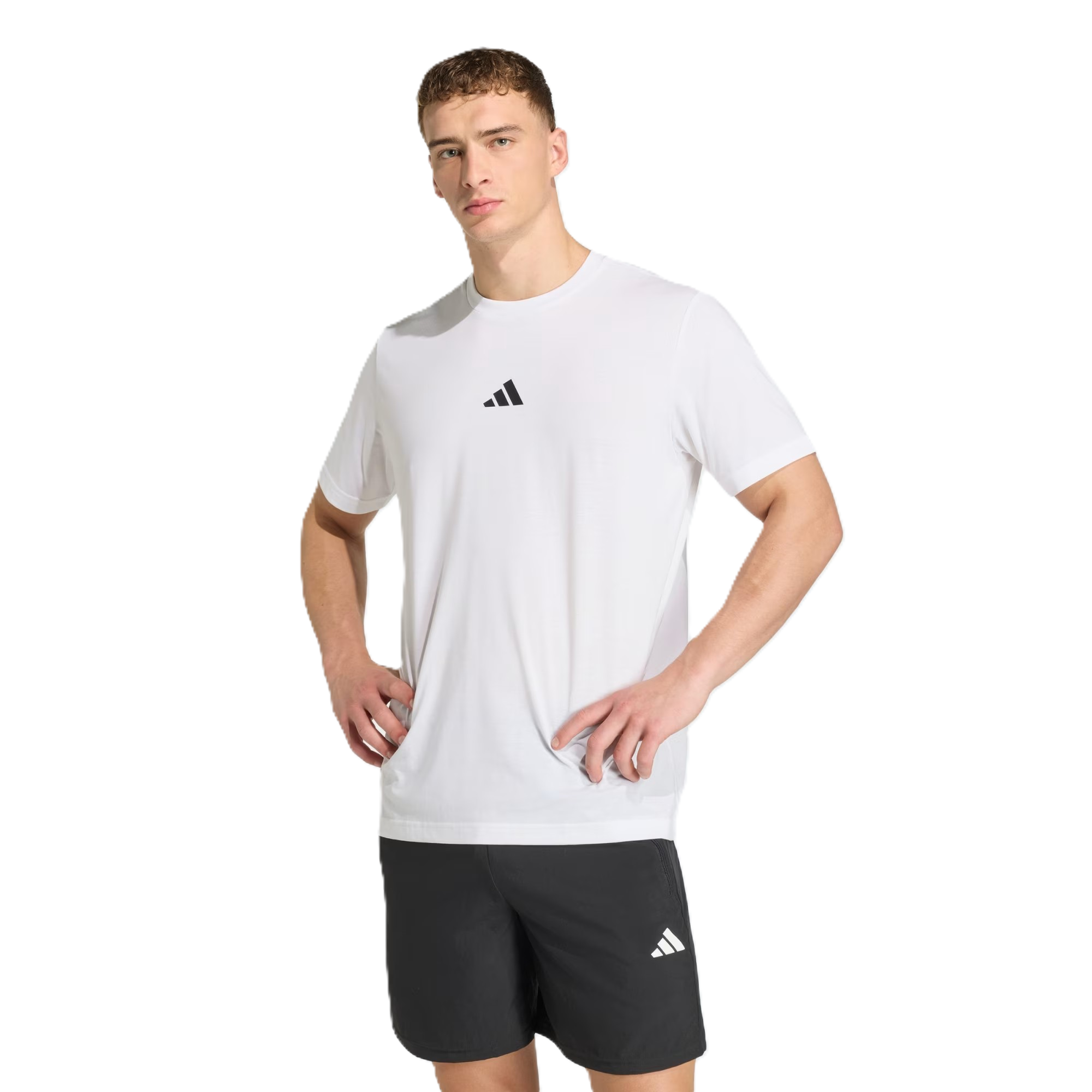 Adidas M Tech G T Ss Fitness T-Shirt For Men, White
