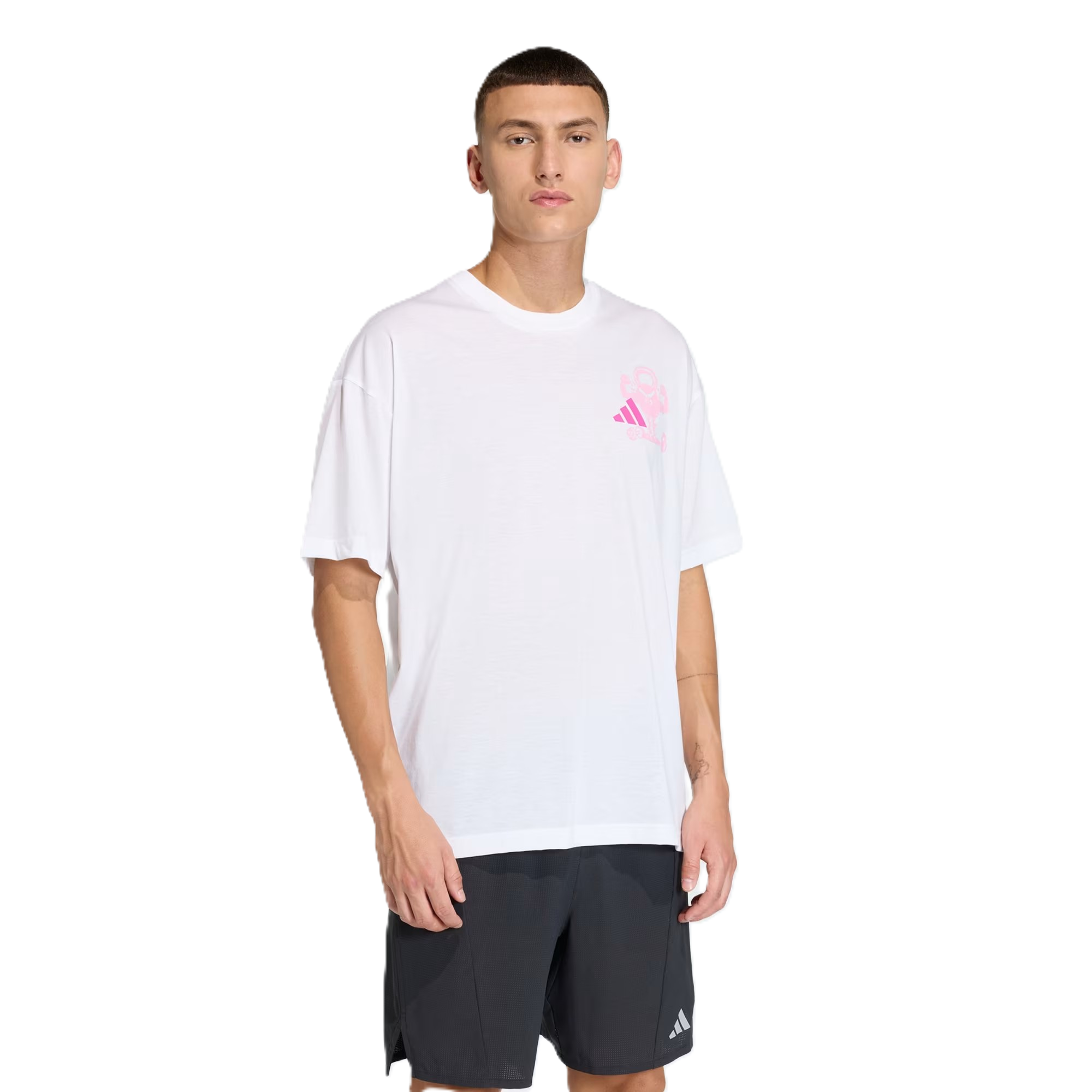 Adidas M Fun Train G T Ss Fitness T-Shirt For Men, White