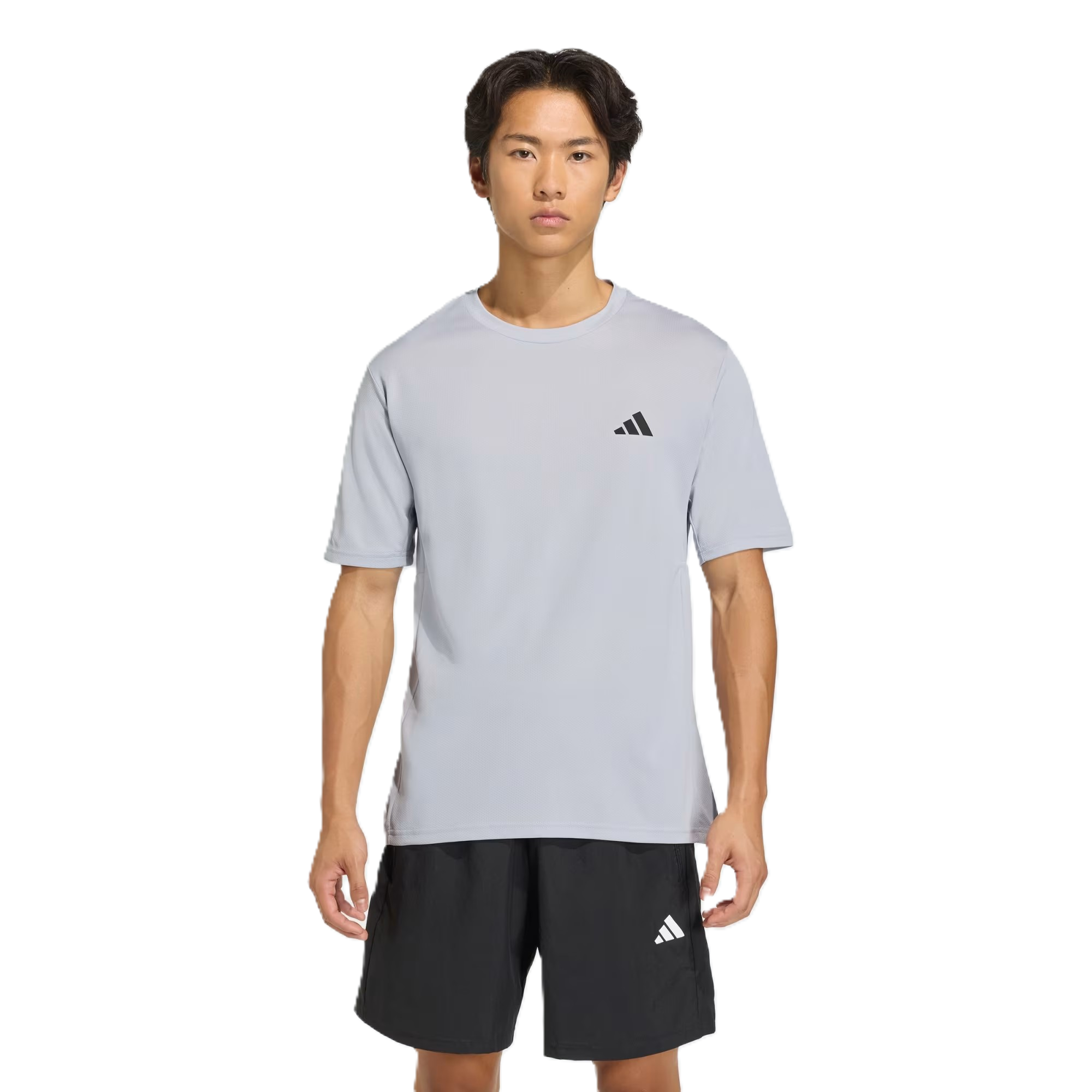 Adidas We Bas T Ss Fitness T-Shirt For Men, Grey