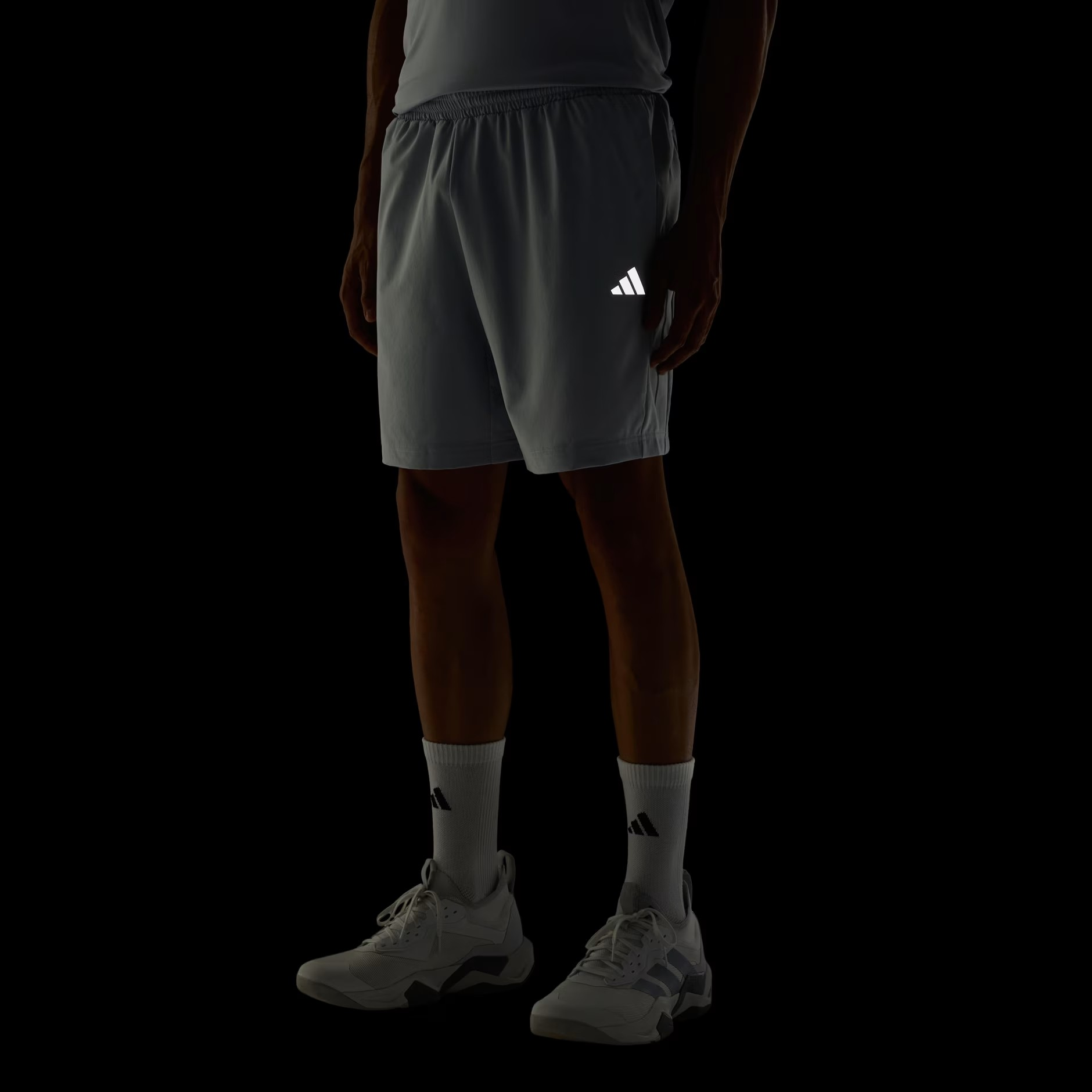 Adidas Tech App Gfxsho Training Shorts For Men, Grey