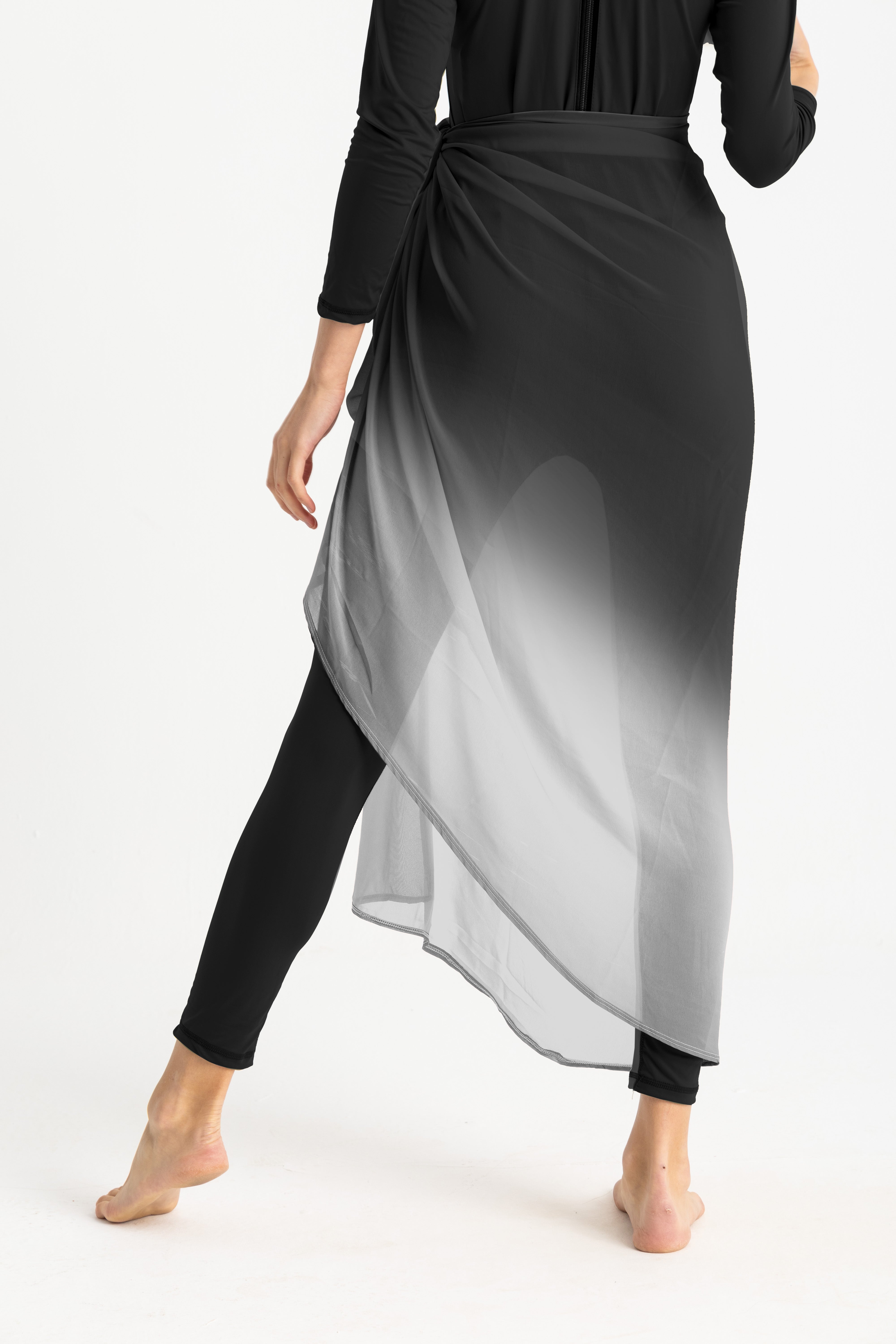 Black chiffon wrap shop
