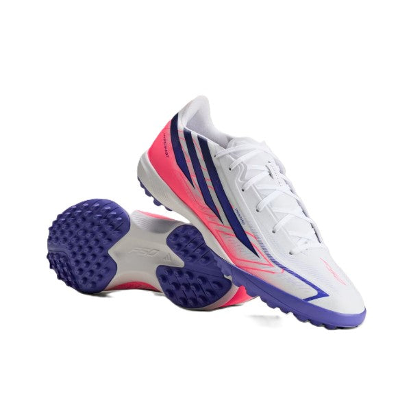 Adidas F50 Hyperfast League Tf Tartan Shoes For Men, White&Purple