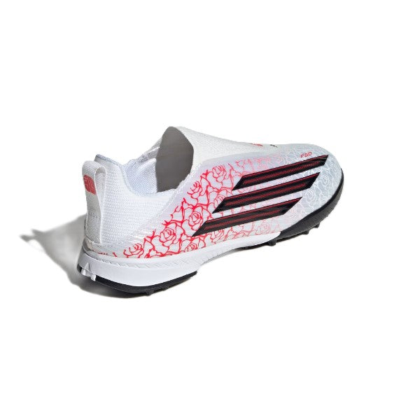 Adidas F50 League Ll Tf J Ly Tartan Shoes For Boys, White&Black