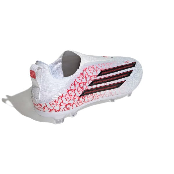 Adidas F50 League Ll Fg/Mg J Ly Shoes For Boys, White
