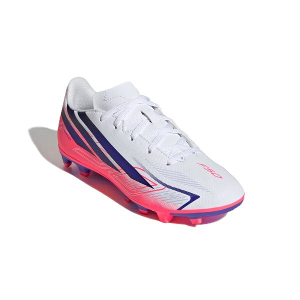 Adidas F50 Hyperfast Club Fg/Mg J Fg Shoes For Boys, Black&Blue