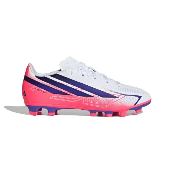 Adidas F50 Hyperfast Club Fg/Mg J Fg Shoes For Boys, Black&Blue