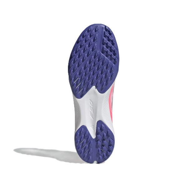 Adidas F50 Hyperfast League Tf J Tartan Shoes For Boys, White&Purple