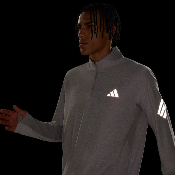 Adidas Adi365/// Zip M Running Sweatshirt For Men, Grey