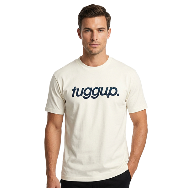 Tuggup Lifestyle Ss T-Shirt For Men, Off White
