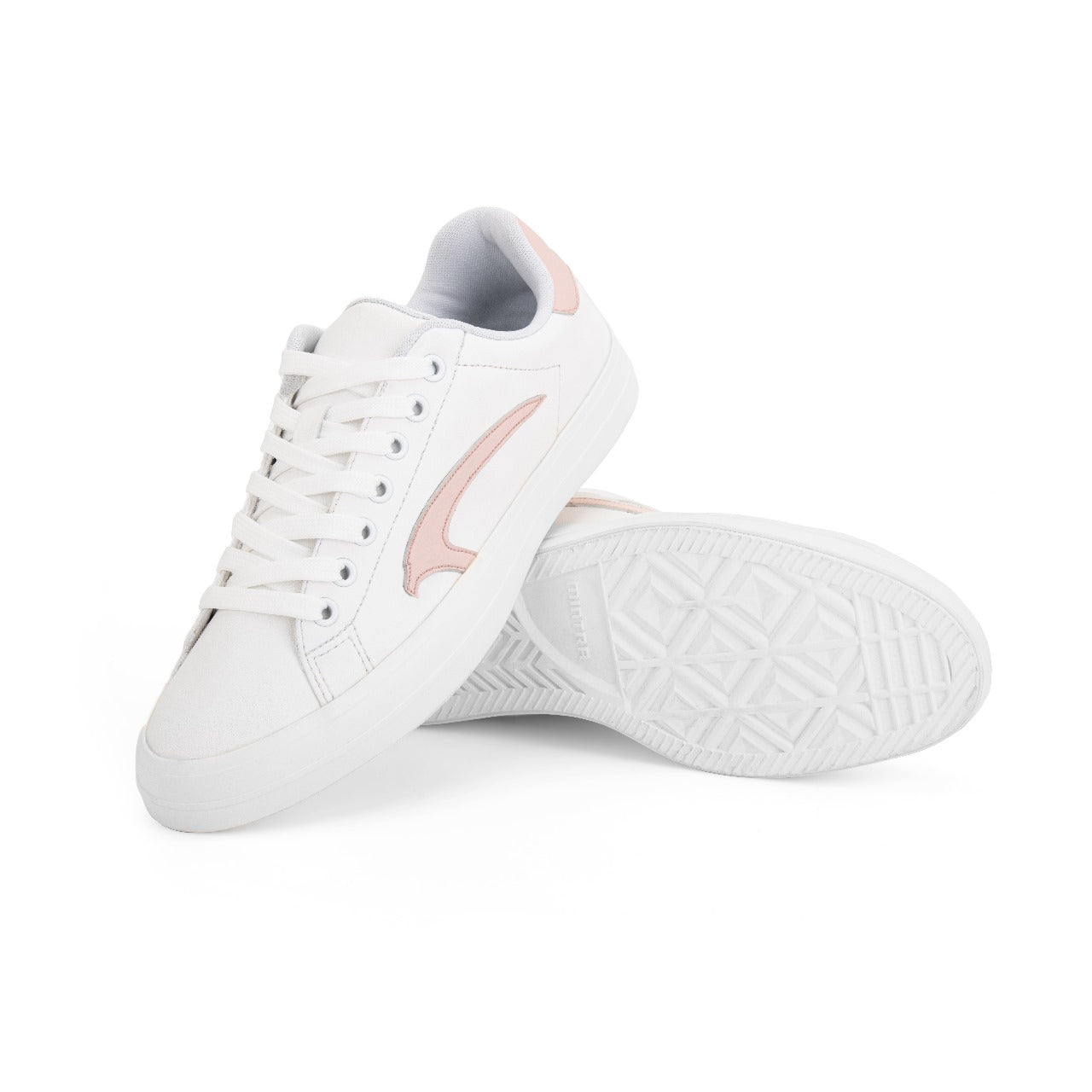 Mintra Urban Shoes For Women, White & Pink