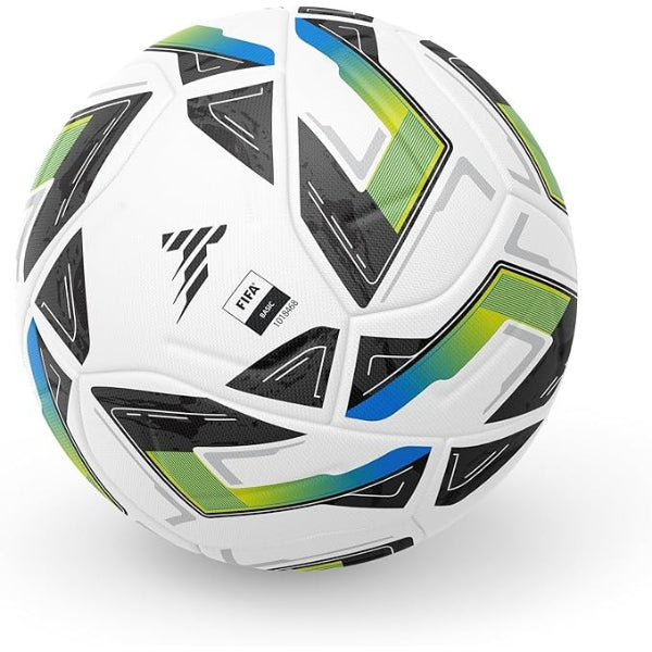 Tempo Ignite Pro Fifa Basic Football For Unisex, White&Blue&Yellow