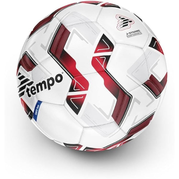 Tempo Ignite Team Football For Unisex, White&Red