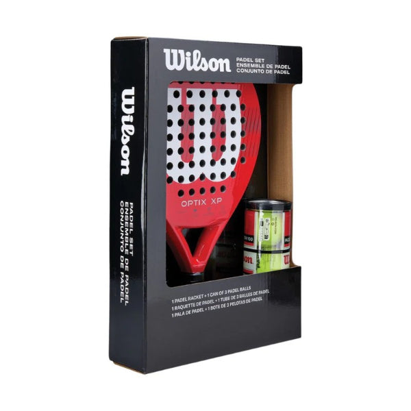 Wilson Optix Xp Padel Rackets Kit Box Sku Red 2