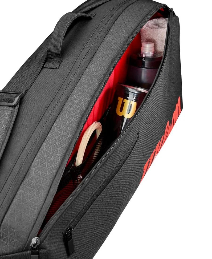Wilson Clash V3 3Pk Racket Bag Black/Infrared