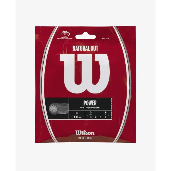Wilson Nat Gut 16 Tennis Rkt String Set