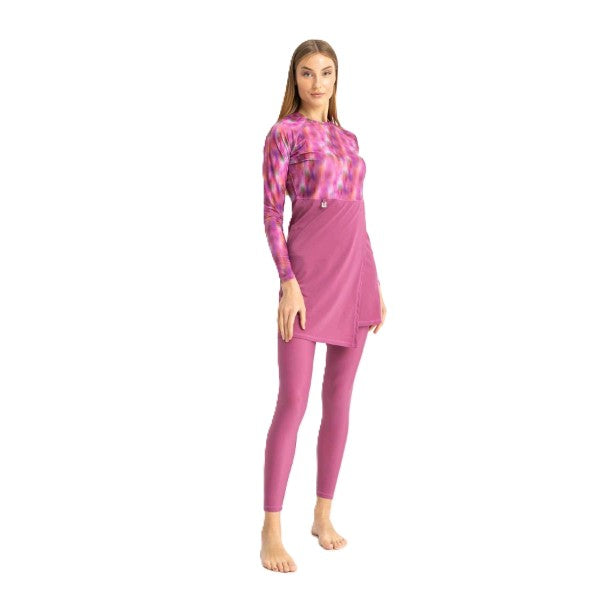 Libra Motion Wave Swim Top For Women, Pink Haze