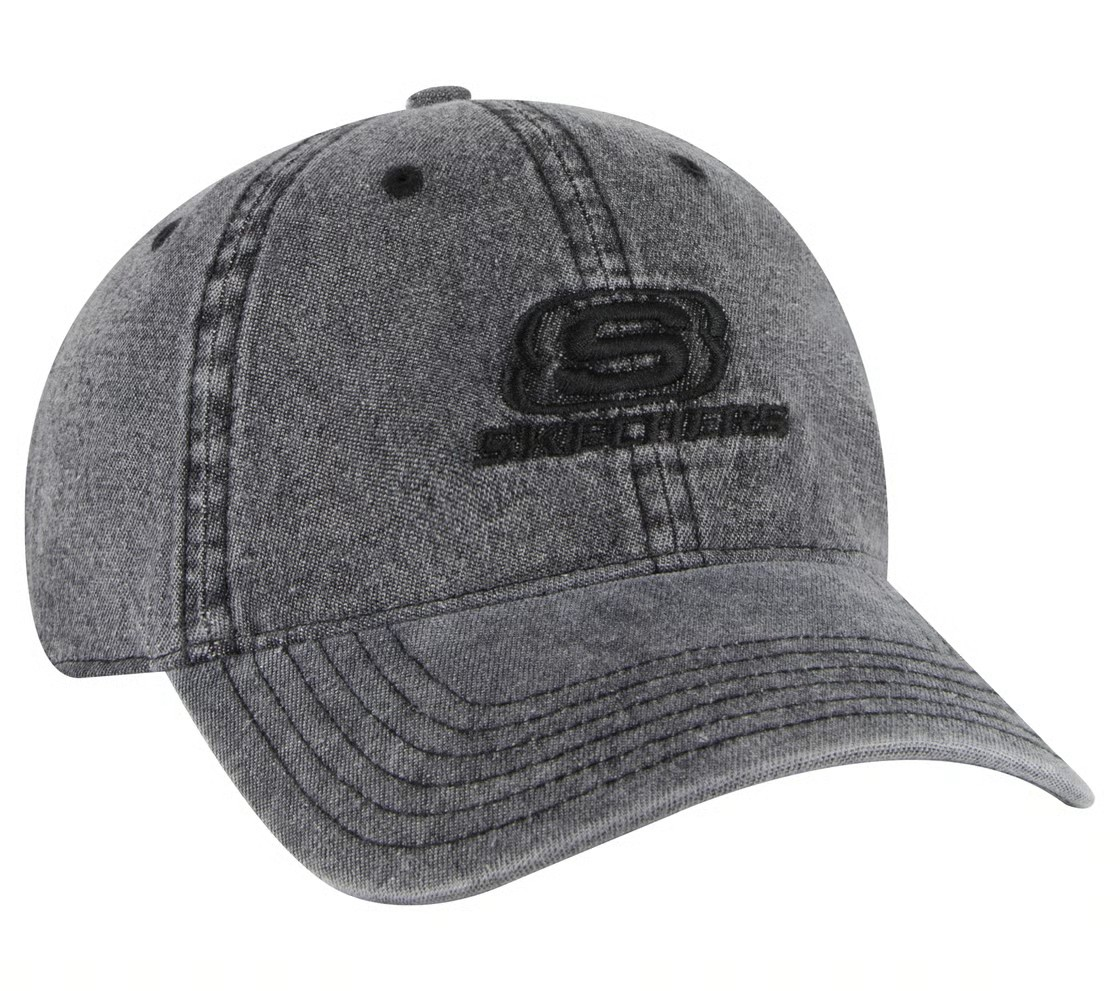 Skechers Denim Embroidered Skechers Hat Cap For Unisex