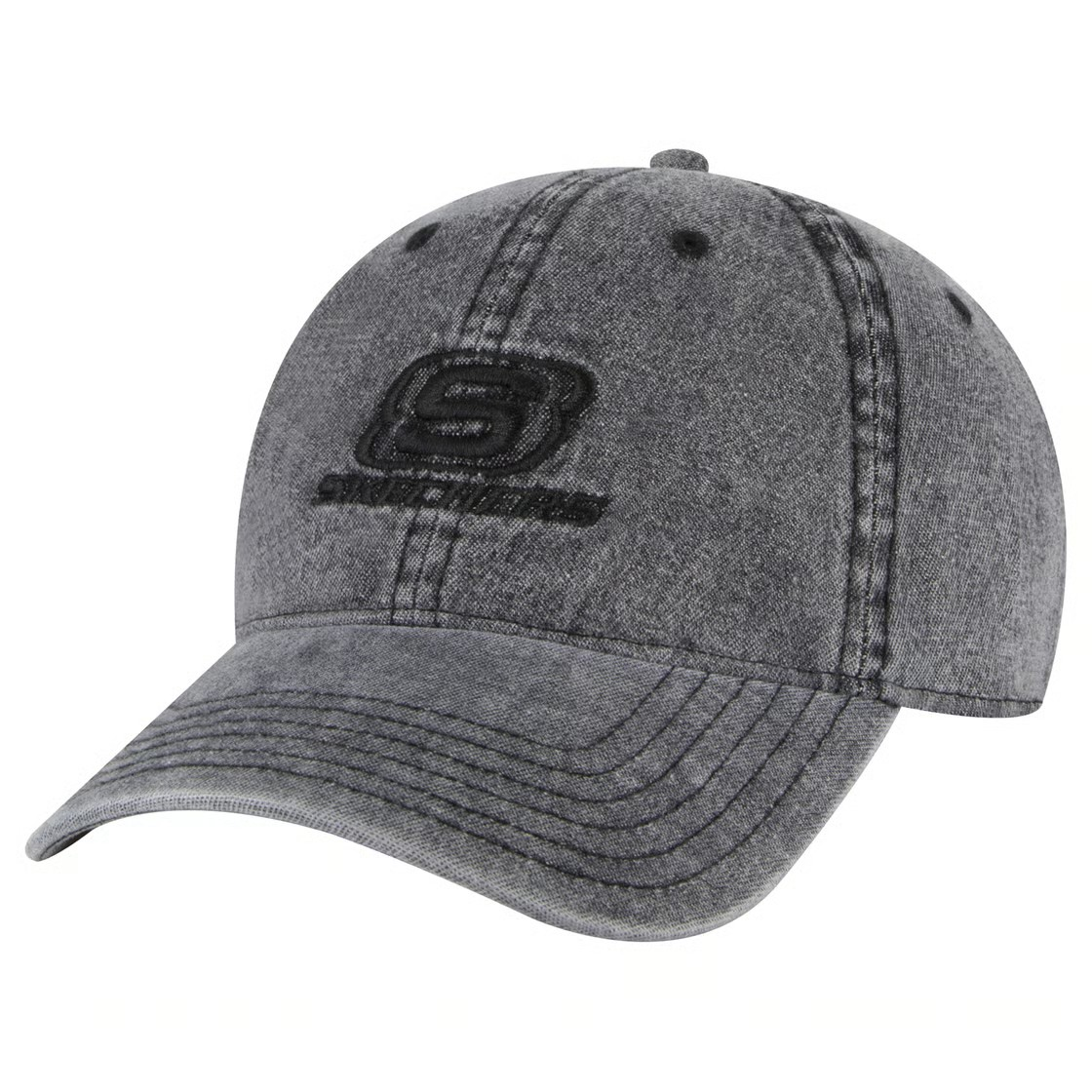 Skechers Denim Embroidered Skechers Hat Cap For Unisex