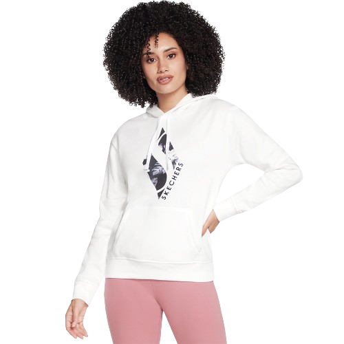 Skechers Magnolia Dreams Hooded Sweatshirt For Women, White