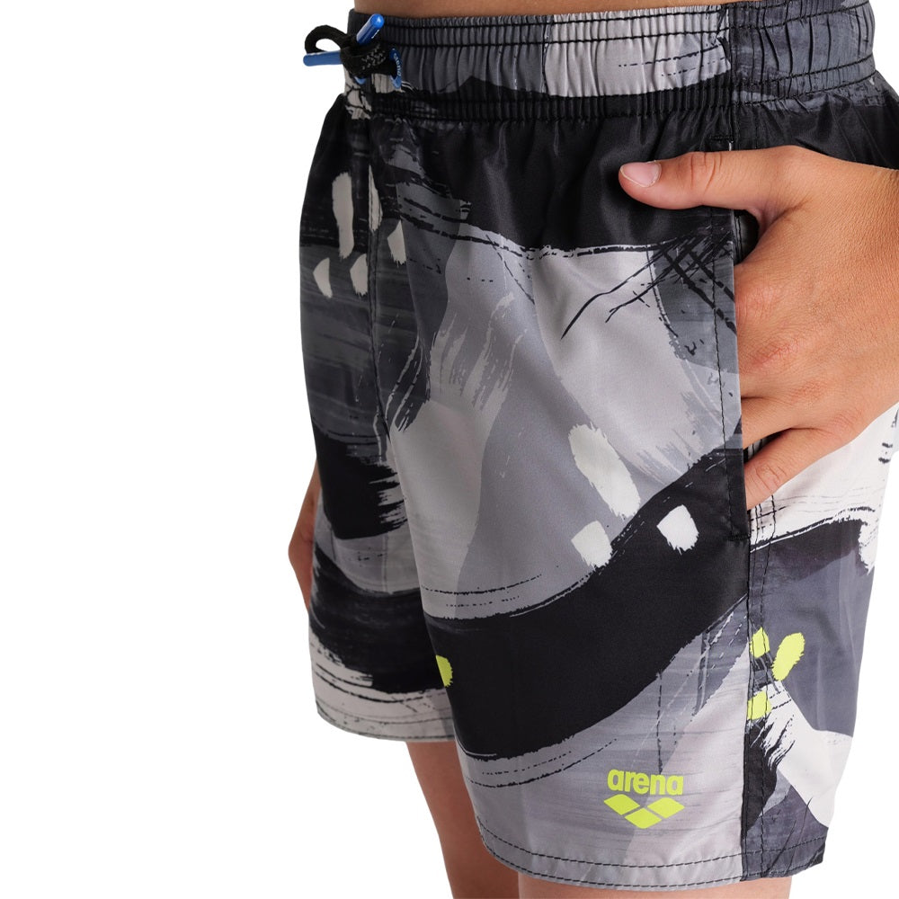 Pantaloncini Da Spiaggia Arena Boys - Boxer Solid R In Poliestere Riciclato - Foto 12