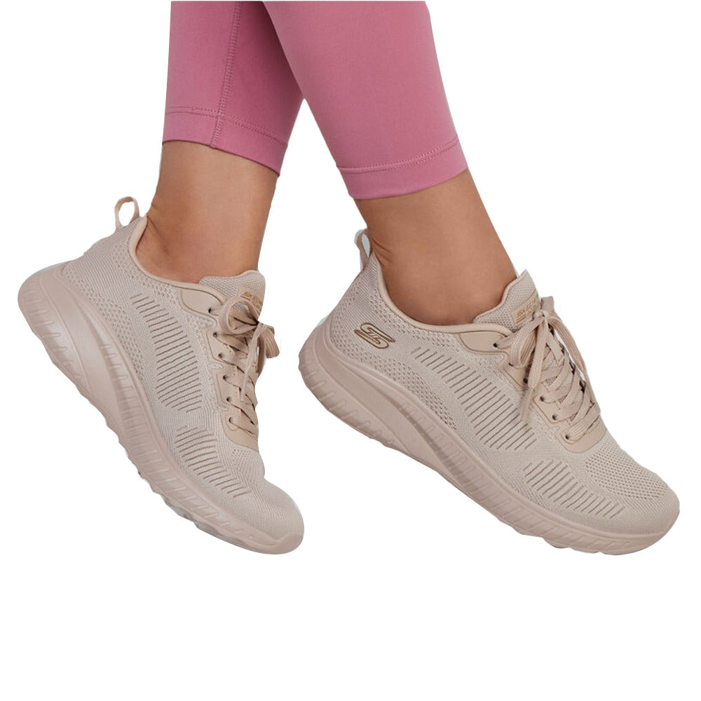 Skechers Bobs Squad Chaos Shoes For Women, Beige