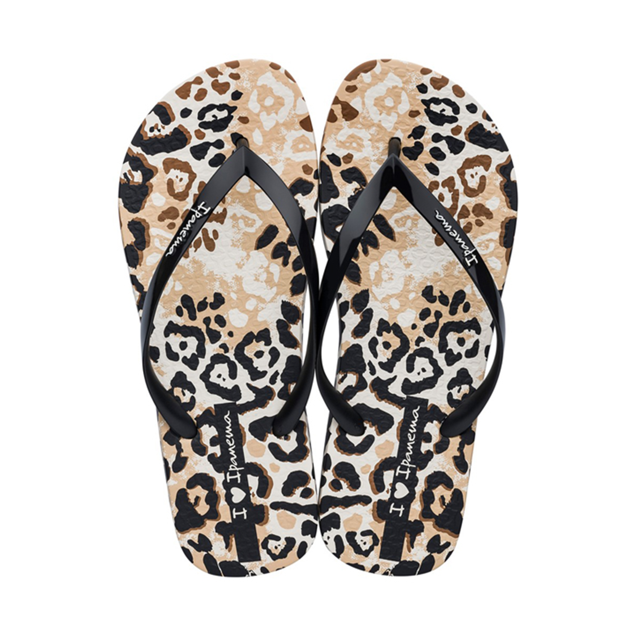 Ipanema I Love Safari Slippers For Women, Beige & Black