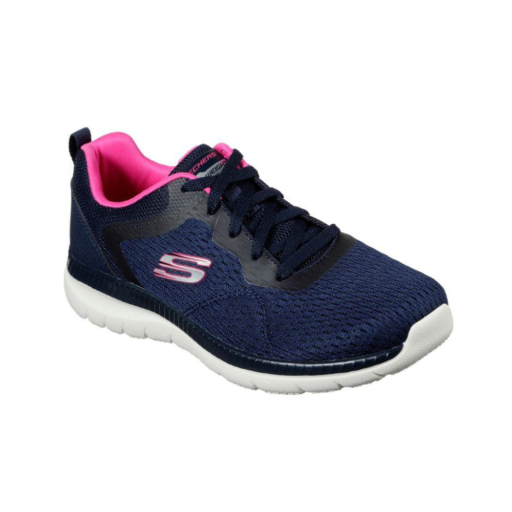 Skechers Running Bountiful Quick Path Shoes For Women, Navy & Pink