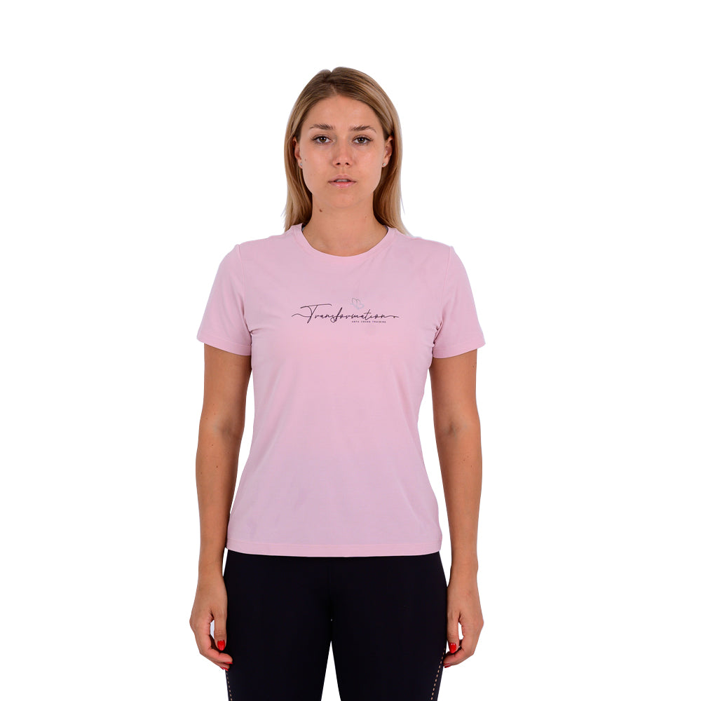 Anta Cross-Training Cotton T-Shirt For Women, Mild Pink