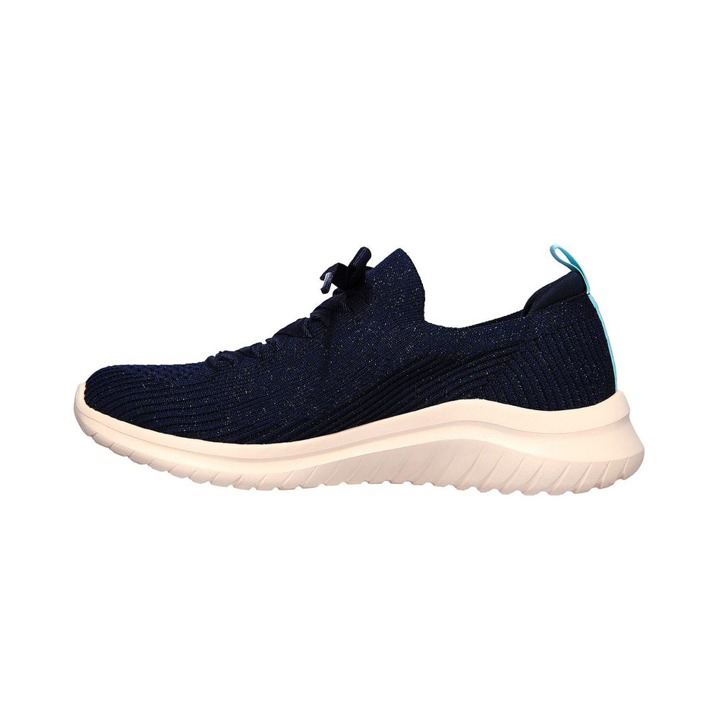 Skechers Lifestyle Ultra Flex 2.0 Shoes For Women, Navy & Pink