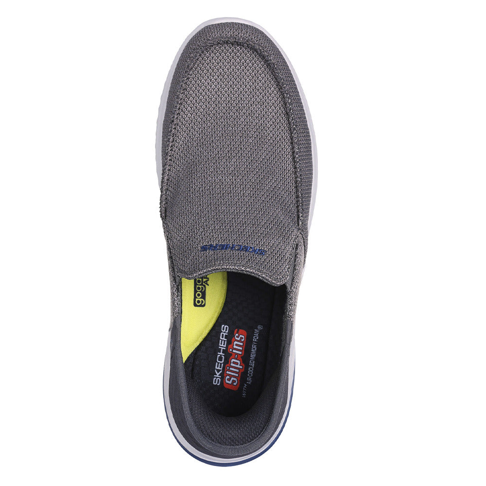 حذاء Skechers Slip-Ins Delson 3.0 Cabrino Lifestyle للرجال، رمادي