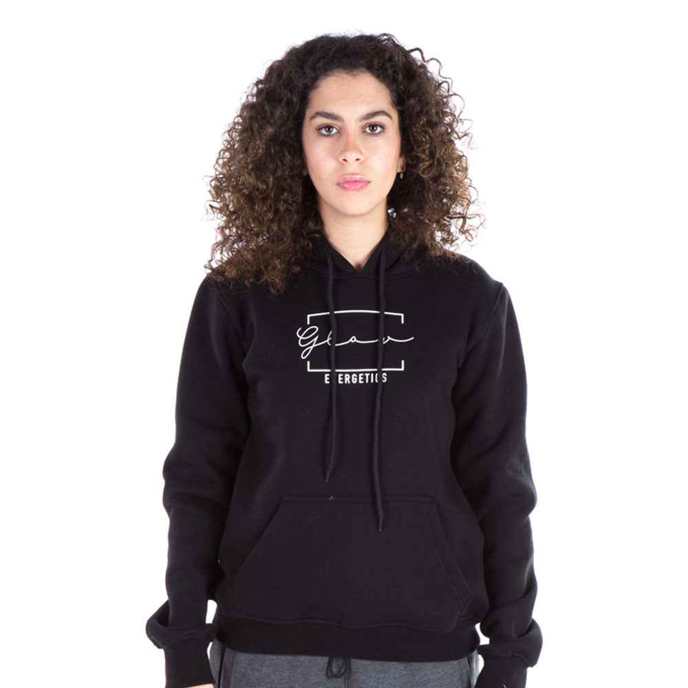 Energetics Hooded Sweatshirt For Women, Dark Black