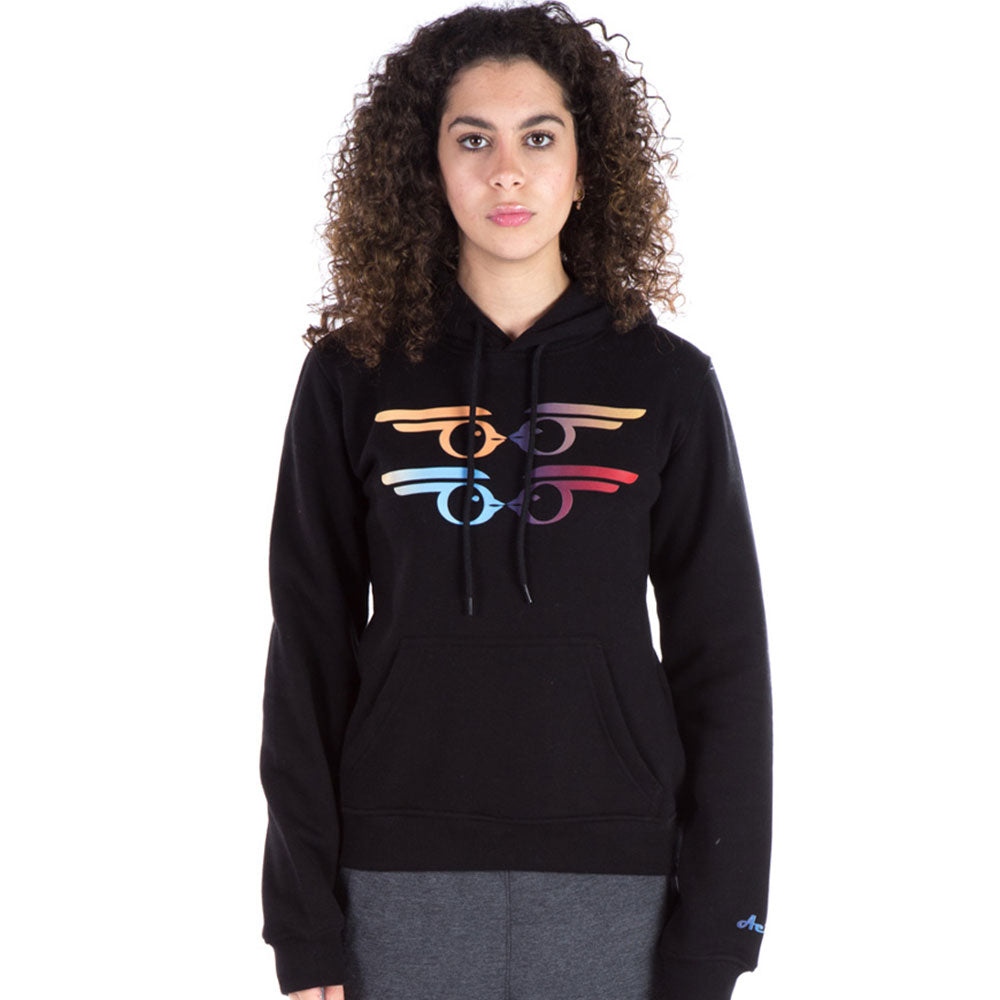 Aerobird Hooded Sweatshirt For Women, Black