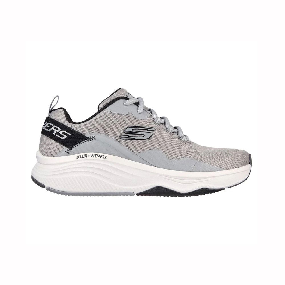 Skechers D'Lux Fitness Roam Free Shoes For Men, Grey