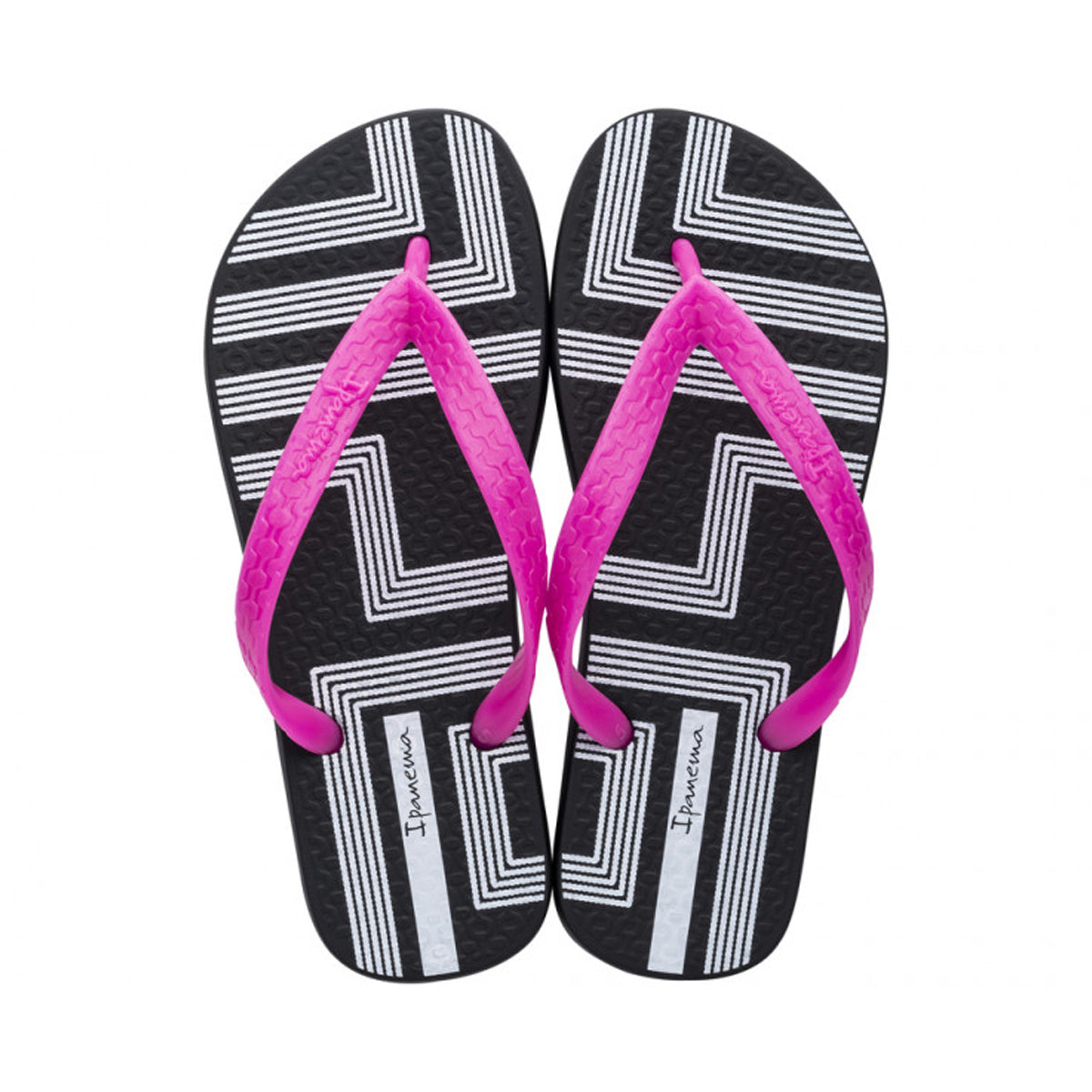 Ipanema Maze Flip-Flops For Women, Black & Pink