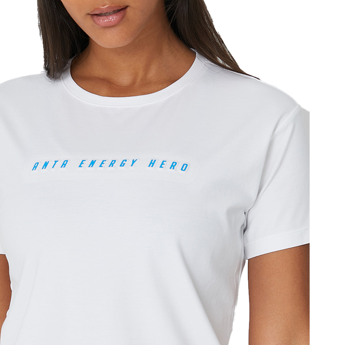 Anta SS Tee Cotton T-Shirt For Women, White