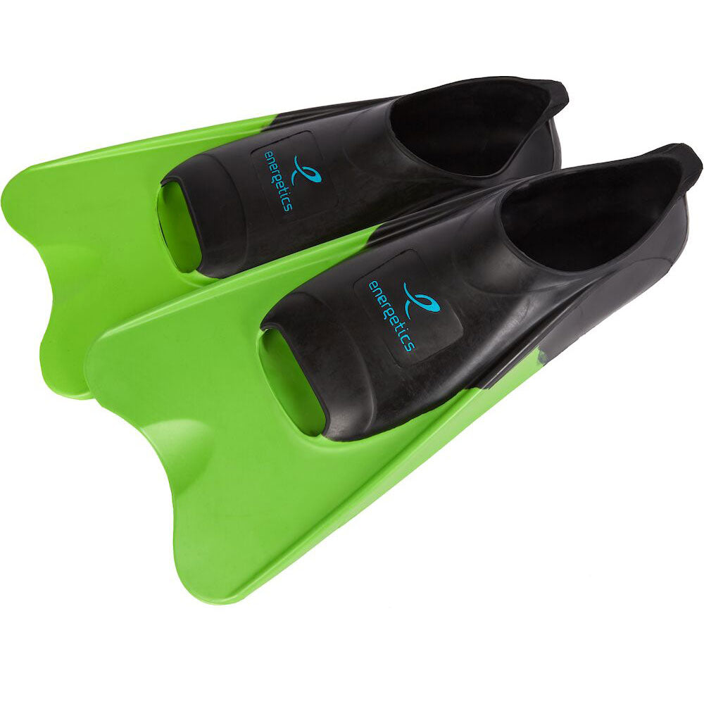 Energetics Swimming Fins For Kids, Lime & Black