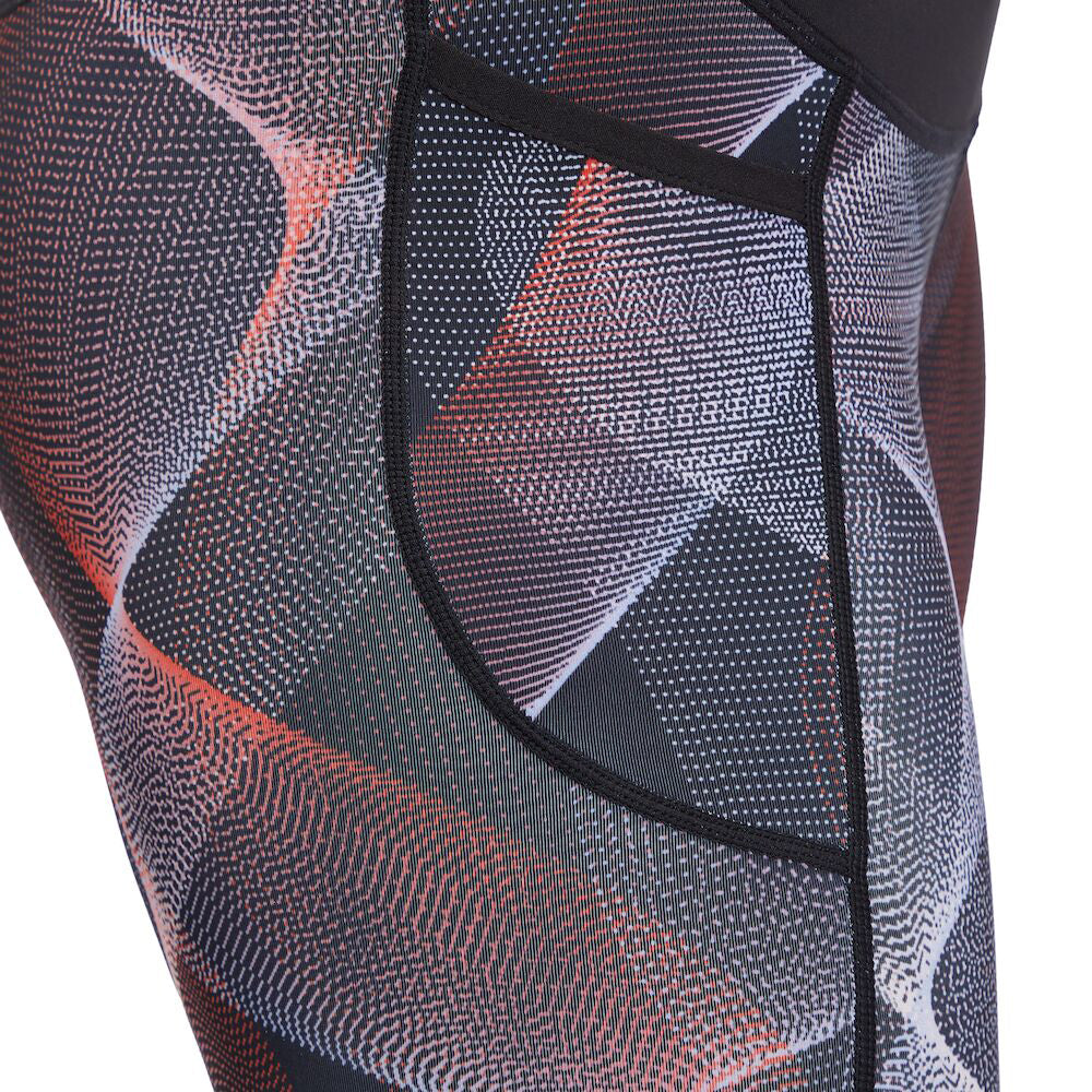 Enertgetics Coralina Vw Sports Leggings For Women, Geometric Design - 3/4 Tight