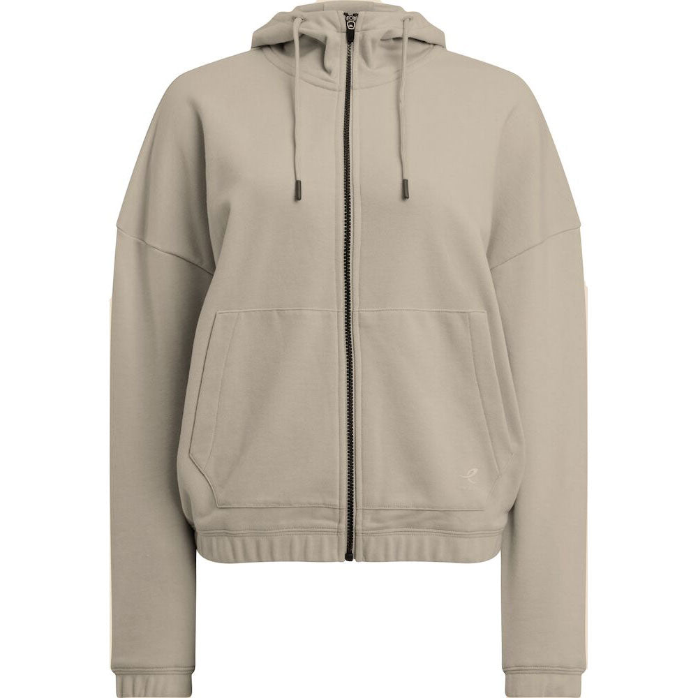 Energetics Hooded Jacket With Sleeves & Zipper For Women, Sand