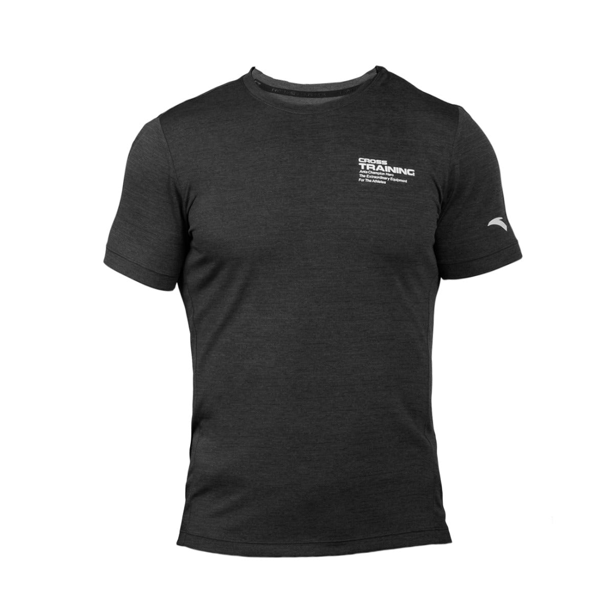 Anta Cross Training T-Shirt For Men, Black & Grey