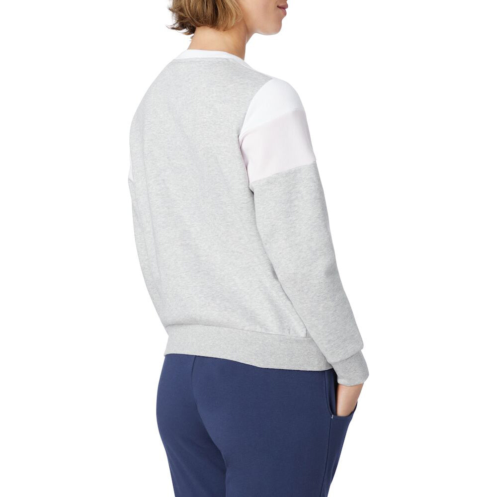 Energetics Sweatshirt with Long Sleeves For Women, Pink, Grey & White