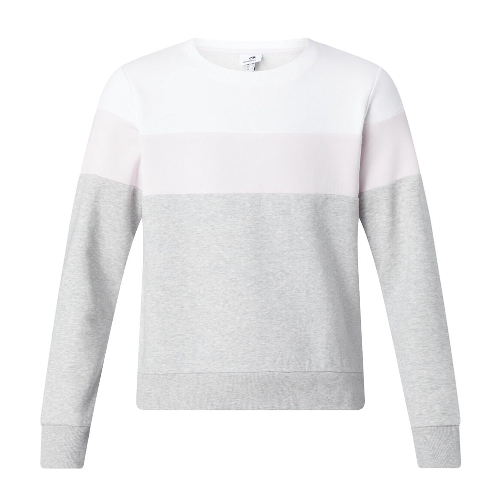 Energetics Sweatshirt with Long Sleeves For Women, Pink, Grey & White