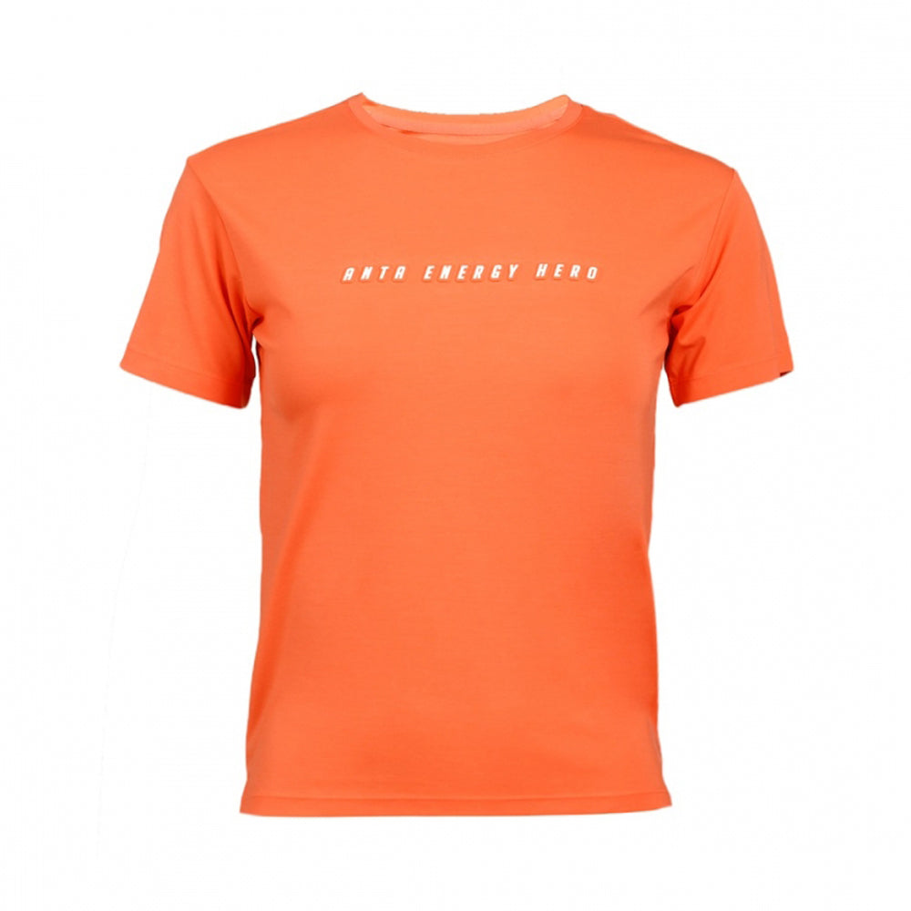 Anta SS Tee Cotton T-Shirt For Women, Orange