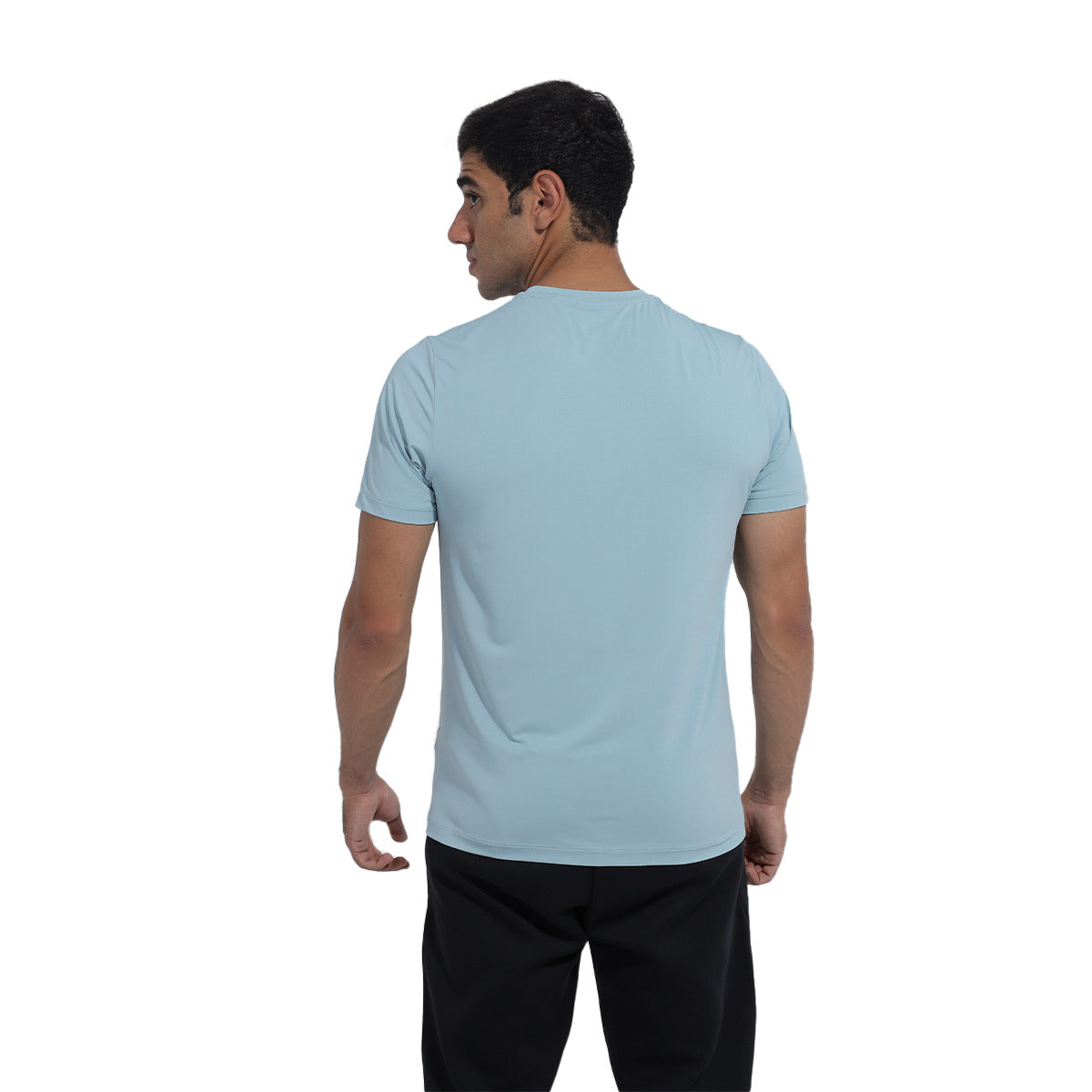 Anta SS Tee Running T-Shirt For Men, Blue Crab