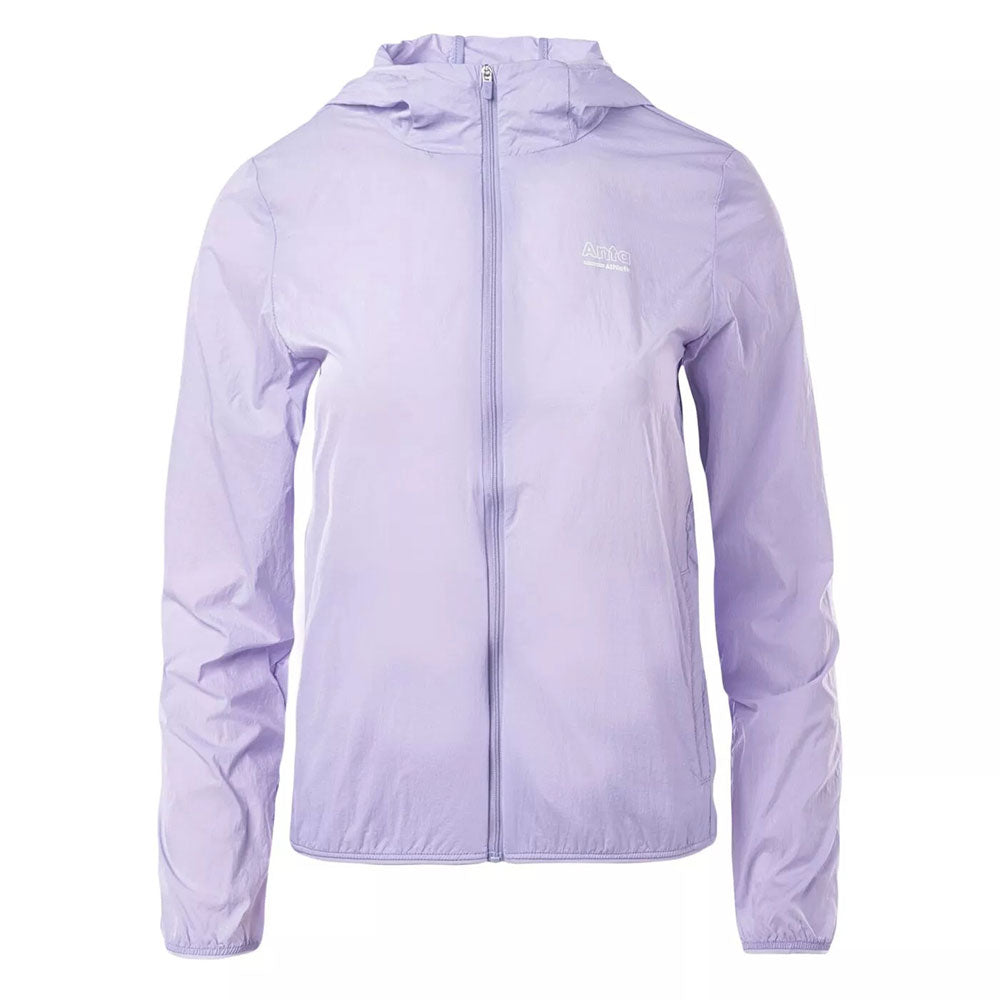 Anta Woven Track Sweatshirt with Hoodies For Women, Purple